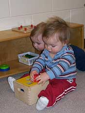 child care for infants as young as 3 months old and toddlers at Montessori